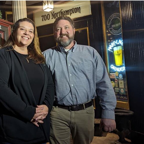 Congrats to Ryan and Christine of Porters Pub in Easton